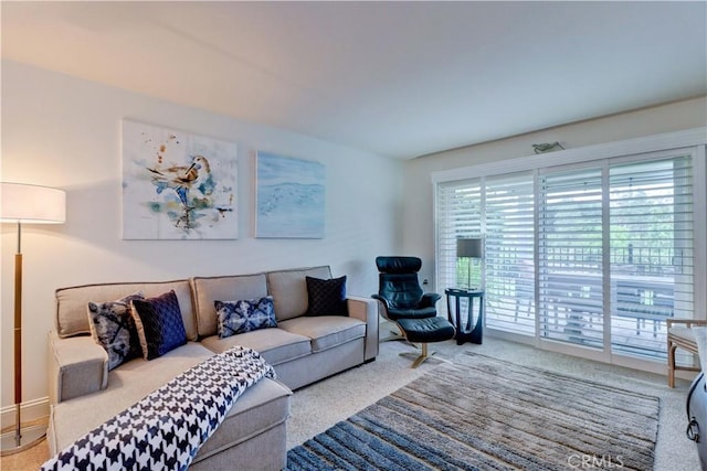 3521 Bahia Blanca W Unit C, Laguna Woods, CA 92637 - living room with carpet flooring