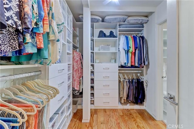 3521 Bahia Blanca W Unit C, Laguna Woods, CA 92637 - spacious closet featuring light wood-style floors