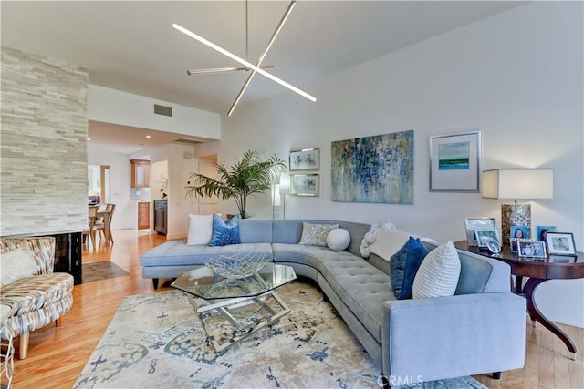 3521 Bahia Blanca W Unit C, Laguna Woods, CA 92637 - living area with wood finished floors
