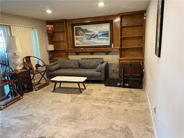 1808 Via Entrada, Rowland Heights, CA 91748 - living area with baseboards and recessed lighting