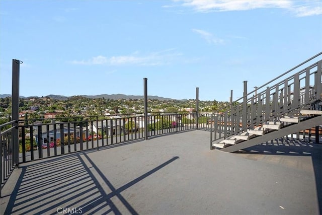 4850 Buchanan, Los Angeles, CA 90042 - view of patio with a mountain view
