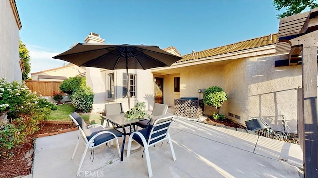 8535 Creekside Pl, Rancho Cucamonga, CA 91730 - view of patio with outdoor dining area