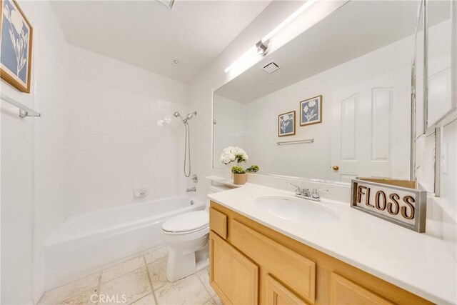 13445 Savanna, Tustin, CA 92782 - bathroom featuring toilet, vanity, and  shower combination