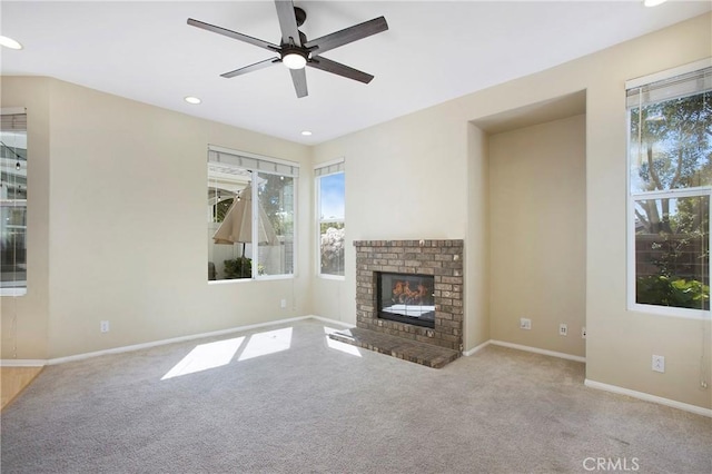 2 Hydrangea St, Ladera Ranch, CA 92694 - unfurnished living room with healthy amount of natural light, carpet floors, ceiling fan, and recessed lighting