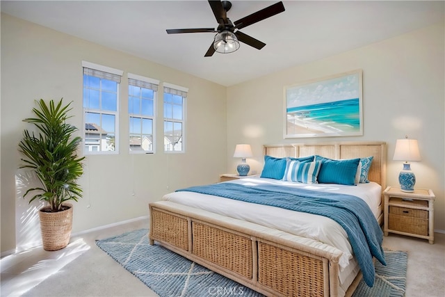 2 Hydrangea St, Ladera Ranch, CA 92694 - bedroom featuring light carpet, baseboards, and a ceiling fan