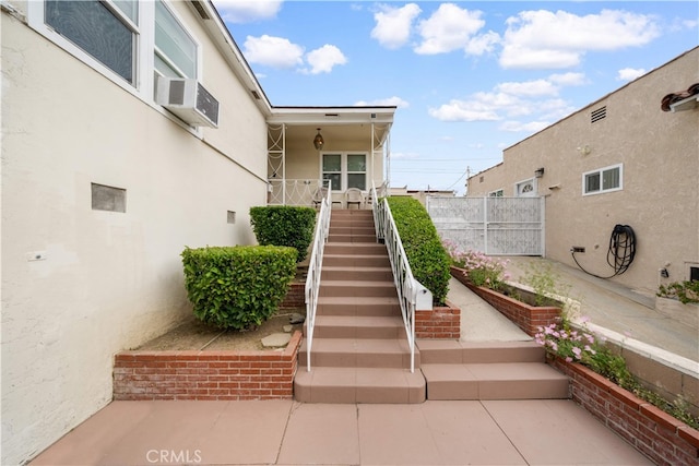2917 W Hellman Ave, Alhambra, CA 91803 - property entrance with stucco siding