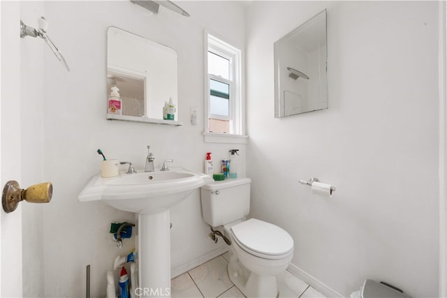 2917 W Hellman Ave, Alhambra, CA 91803 - bathroom with toilet, baseboards, and tile patterned floors
