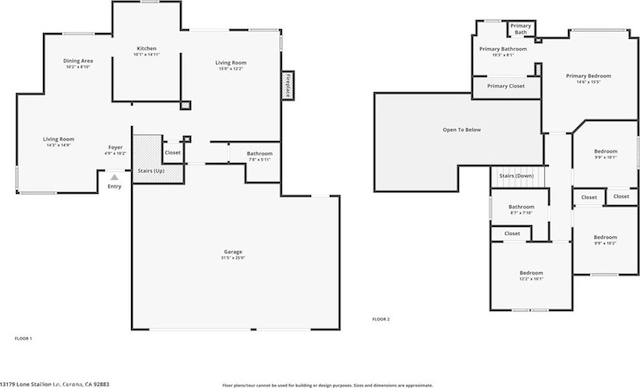 13179 Lone Stallion Ln, Corona, CA 92883 - home floor plan