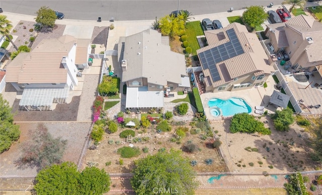 13179 Lone Stallion Ln, Corona, CA 92883 - aerial view of residential area with a pool area