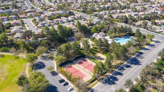 13179 Lone Stallion Ln, Corona, CA 92883 - aerial view of residential area featuring a pool area