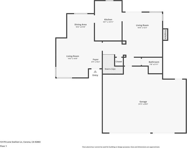 13179 Lone Stallion Ln, Corona, CA 92883 - room layout