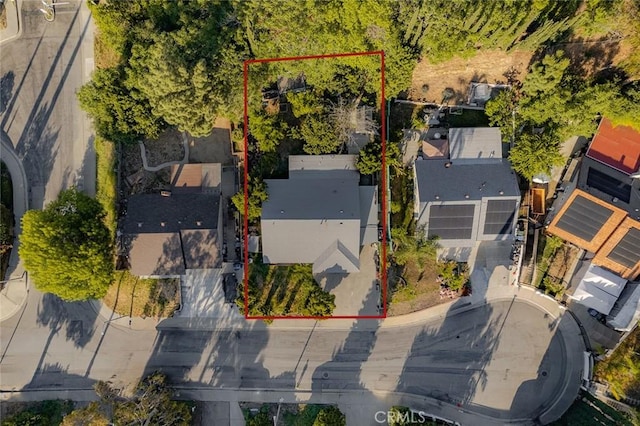 3038 Blakeman Ave, Rowland Heights, CA 91748 - aerial overview of property's location with property parcel outlined