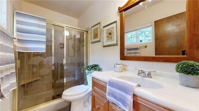 13424 Washington Ave, Hawthorne, CA 90250 - full bathroom with vanity, toilet, and a shower stall