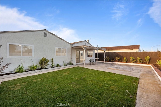 1086 Amacayo Ct, San Diego, CA 92154 - rear view of property with a pergola, a patio area, and stucco siding