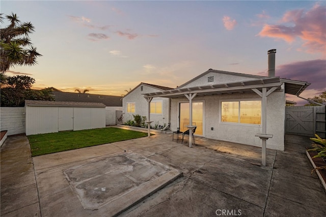 1086 Amacayo Ct, San Diego, CA 92154 - rear view of house featuring a patio area, a pergola, and stucco siding