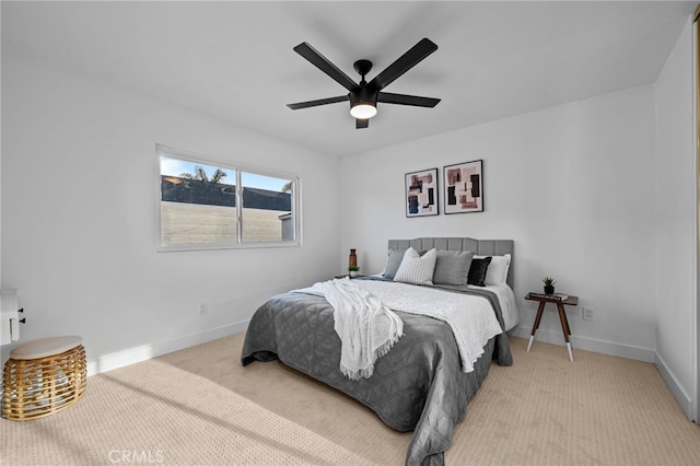 1086 Amacayo Ct, San Diego, CA 92154 - bedroom with light colored carpet, baseboards, and ceiling fan