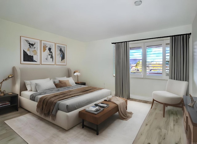 6808 Hyde Park Dr, San Diego, CA 92119 - bedroom with light wood-style flooring and baseboards
