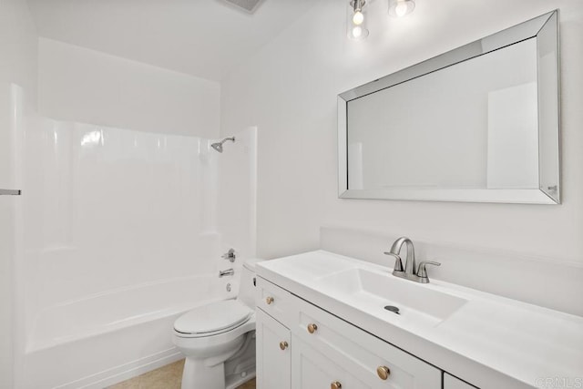 6808 Hyde Park Dr, San Diego, CA 92119 - bathroom with vanity, toilet, and shower / bath combination