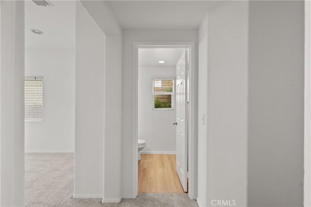 4349 Bethpage Dr, Palmdale, CA 93551 - corridor with baseboards and carpet flooring