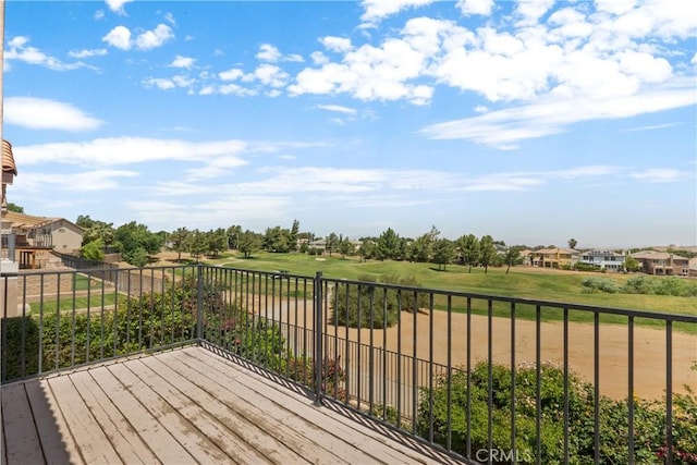 4349 Bethpage Dr, Palmdale, CA 93551 - view of wooden terrace