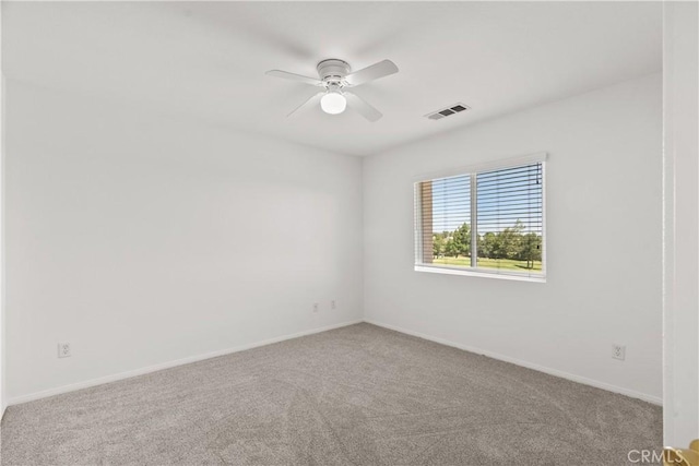 4349 Bethpage Dr, Palmdale, CA 93551 - carpeted spare room featuring a ceiling fan and baseboards