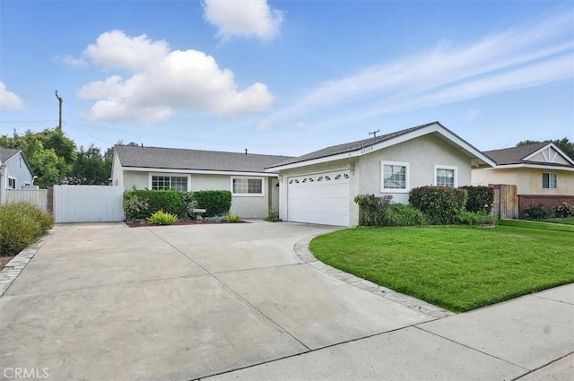 27129 Elias Ave, Saugus, CA 91350 - ranch-style house featuring driveway, stucco siding, and a garage