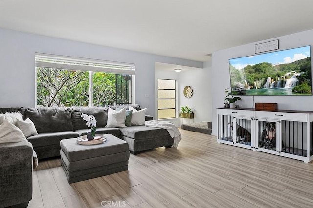 400 S Flower St Unit 84, Orange, CA 92868 - living area with wood finished floors