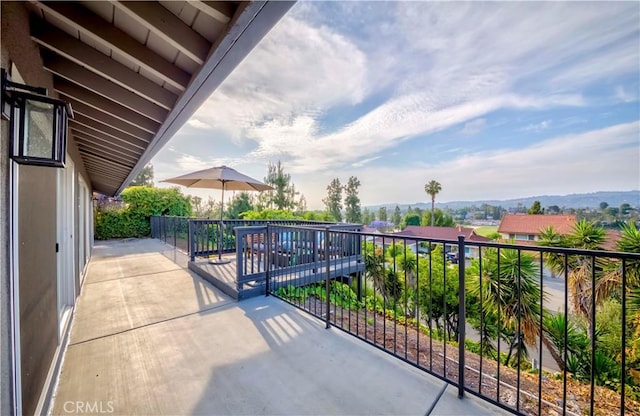 741 W Wedgewood Ln, La Habra, CA 90631 - view of patio / terrace featuring a balcony