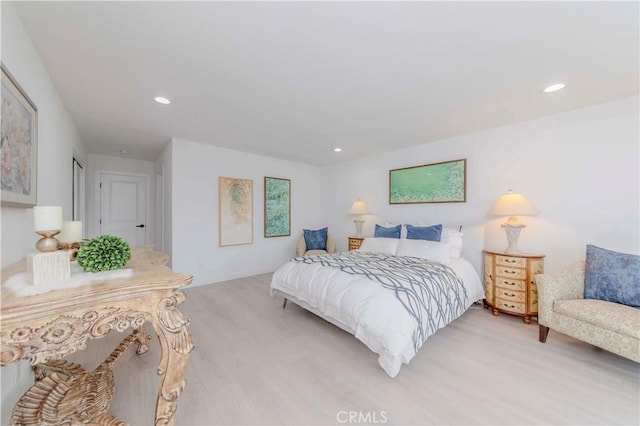 741 W Wedgewood Ln, La Habra, CA 90631 - bedroom with light wood-style floors and recessed lighting