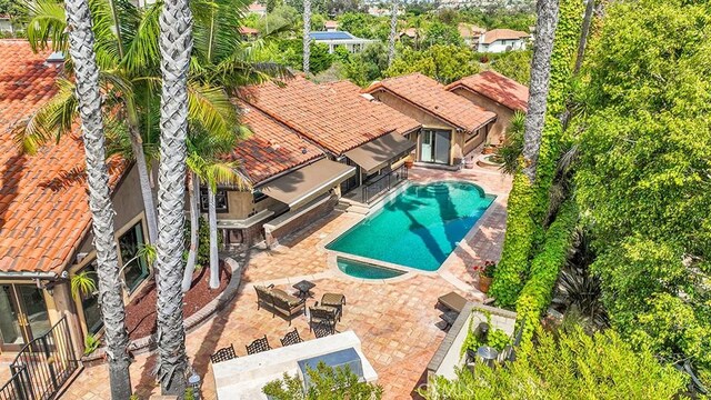 30461 Puerto Vallarta Dr, Laguna Niguel, CA 92677 - view from above of property with a pool