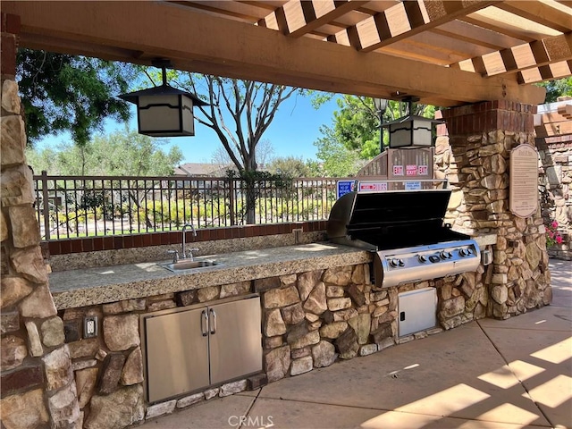 10382 Sparkling Dr Unit 2, Rancho Cucamonga, CA 91730 - view of patio with exterior kitchen