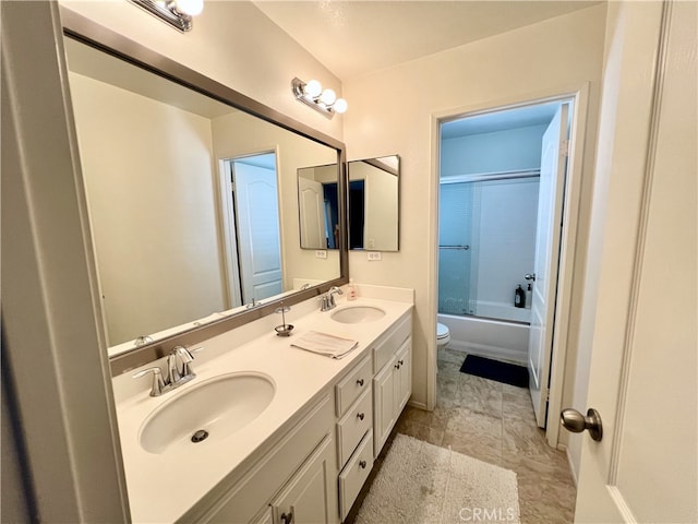 10382 Sparkling Dr Unit 2, Rancho Cucamonga, CA 91730 - full bath featuring double vanity and shower / bathtub combination