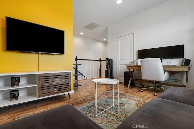 29463 Bouris Dr, Menifee, CA 92584 - office featuring wood finished floors and recessed lighting