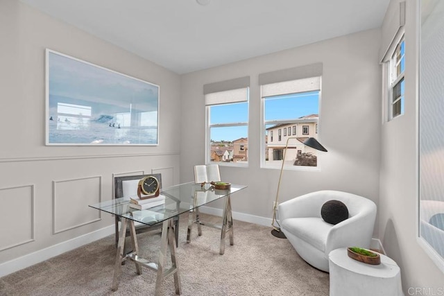 13403 Hudson Ln, San Diego, CA 92130 - home office featuring carpet and baseboards