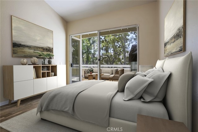 3690 S Bear St Unit 5, Santa Ana, CA 92704 - bedroom featuring wood finished floors and access to outside