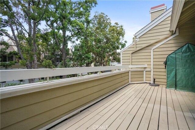 3690 S Bear St Unit 5, Santa Ana, CA 92704 - view of wooden deck
