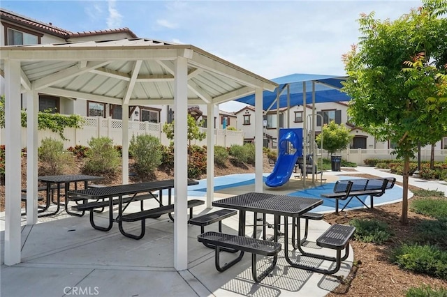 24117 Dolcetto Ave Unit 104, Murrieta, CA 92562 - view of patio featuring a gazebo