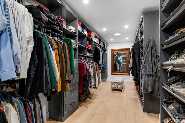 1180 Calle Pecos, Thousand Oaks, CA 91360 - walk in closet featuring light wood-type flooring
