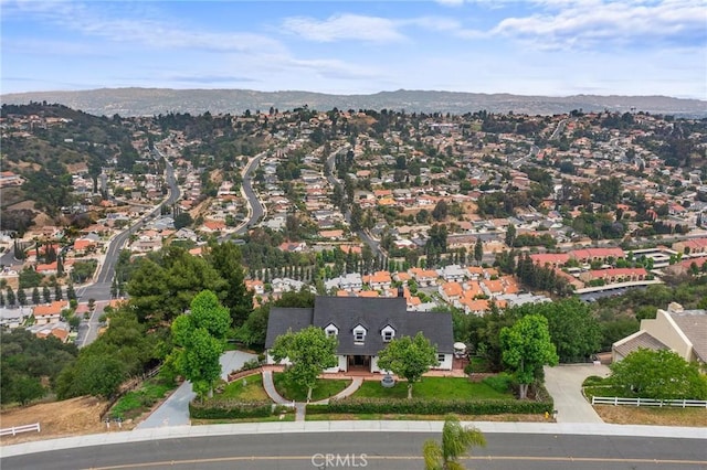 22621 Ridge Line Rd, Diamond Bar, CA 91765 - aerial view of residential area featuring a mountainous background
