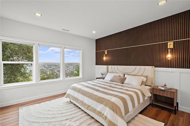 22621 Ridge Line Rd, Diamond Bar, CA 91765 - bedroom featuring wood finished floors, recessed lighting, and baseboards