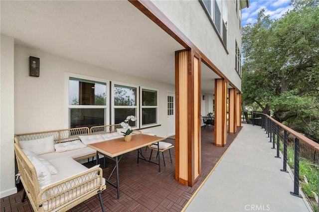 22621 Ridge Line Rd, Diamond Bar, CA 91765 - view of patio with outdoor dining space and an outdoor hangout area