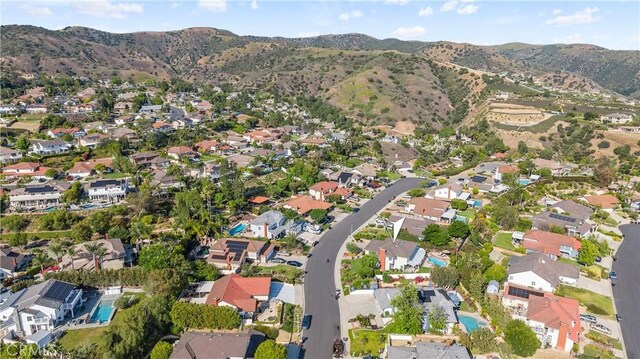 21035 Timber Ridge Rd, Yorba Linda, CA 92886 - aerial view of property's location with mountains and nearby suburban area