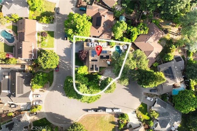6 Stansbury Ct, Chico, CA 95928 - aerial view of residential area featuring property parcel outlined
