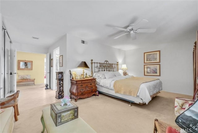 6232 E Shenandoah Ave, Orange, CA 92867 - carpeted bedroom featuring a ceiling fan