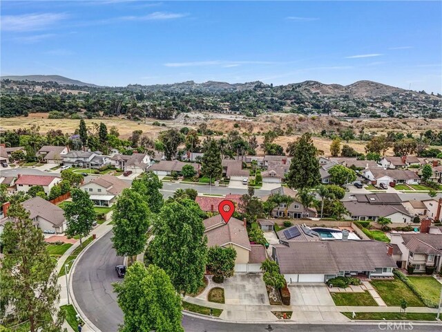 6232 E Shenandoah Ave, Orange, CA 92867 - aerial perspective of suburban area with a mountain backdrop