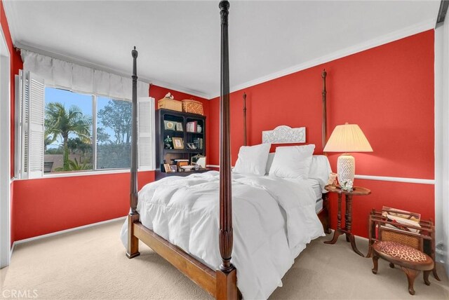 6232 E Shenandoah Ave, Orange, CA 92867 - bedroom with carpet floors and crown molding