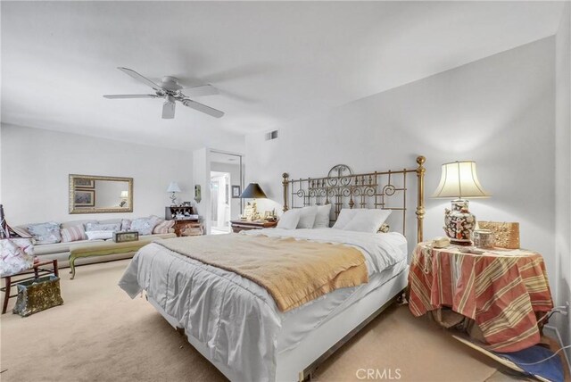 6232 E Shenandoah Ave, Orange, CA 92867 - bedroom with carpet flooring and a ceiling fan