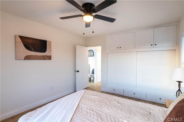 12563 3rd St, Yucaipa, CA 92399 - bedroom featuring baseboards and ceiling fan