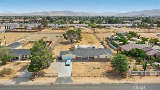 21248 Rancherias Rd, Apple Valley, CA 92307 - view from above of property with a mountain backdrop