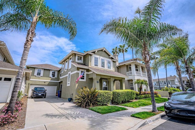 7040 Whitewater St, Carlsbad, CA 92011 - view of front of house featuring driveway, stucco siding, and a garage